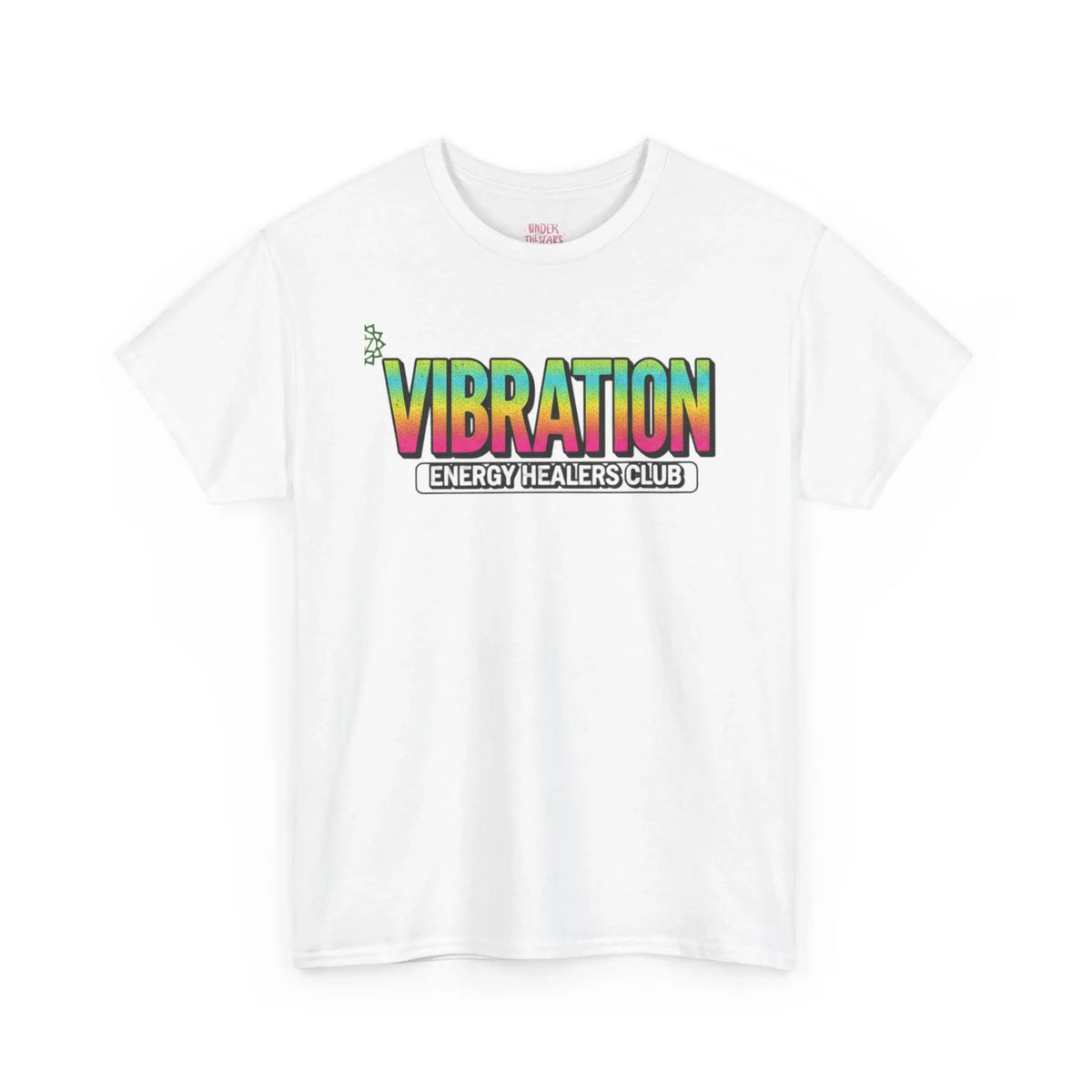 Vibration Healers Club Tee — Spiritual Energy Graphic T‑Shirt - underthestarsbabe