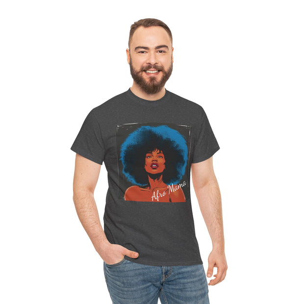 Afro Mama Unisex Heavy Cotton Tee - Unique & Bold - Under the Stars Babe