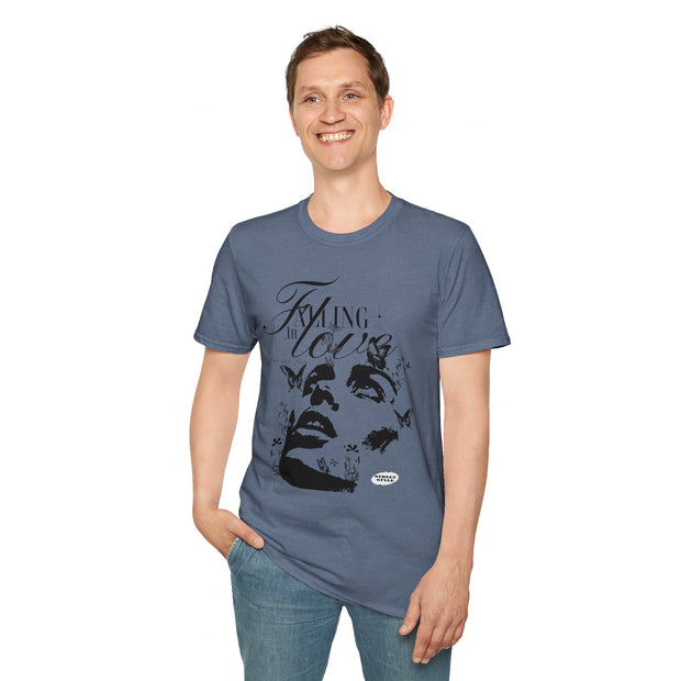 Falling in Love Unisex Softstyle T-Shirt - Romantic & Soft - Under the Stars Babe