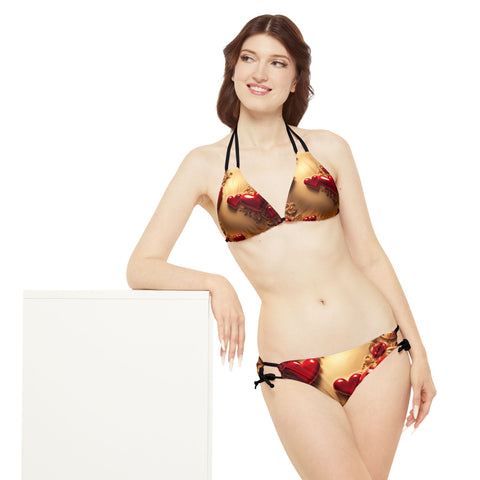 Love Wins Strappy Bikini Set - Trendy & Bold - Under the Stars Babe