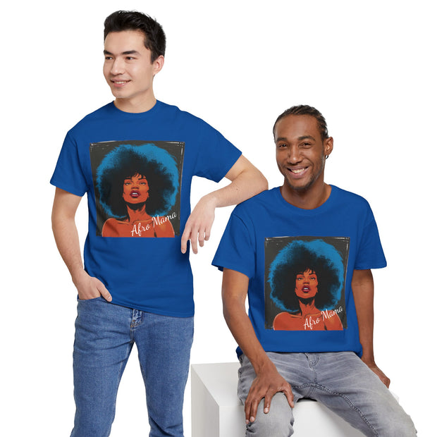 Afro Mama Unisex Heavy Cotton Tee - Unique & Bold - Under the Stars Babe