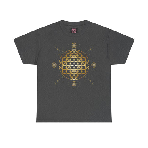 Gold Flower Of Life Unisex Graphic Tee