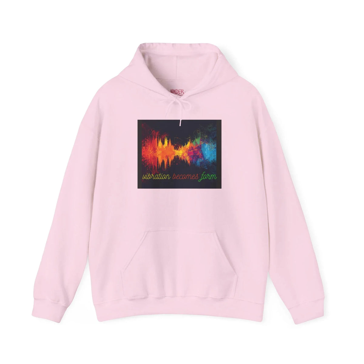 Energy Hoodie — "Vibration Becomes Form" Graphic Hoodie - underthestarsbabe