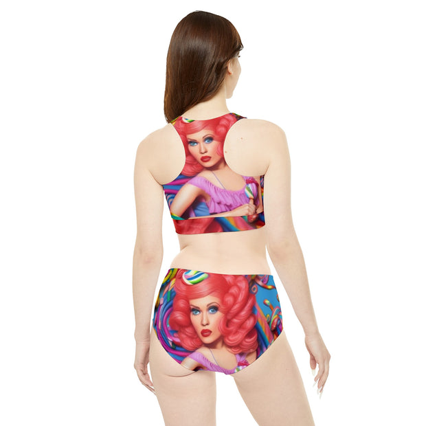 Candy Girl Sporty Bikini Set - Trendy & Fun - Under the Stars Babe