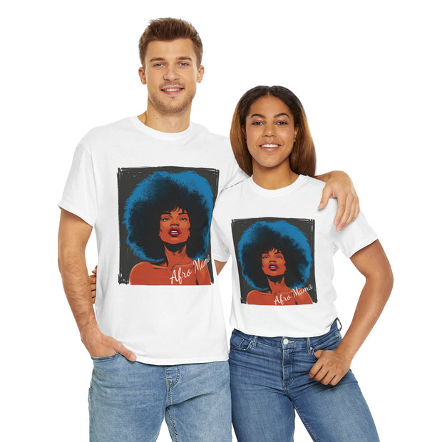 Afro Mama Unisex Heavy Cotton Tee - Unique & Bold - Under the Stars Babe