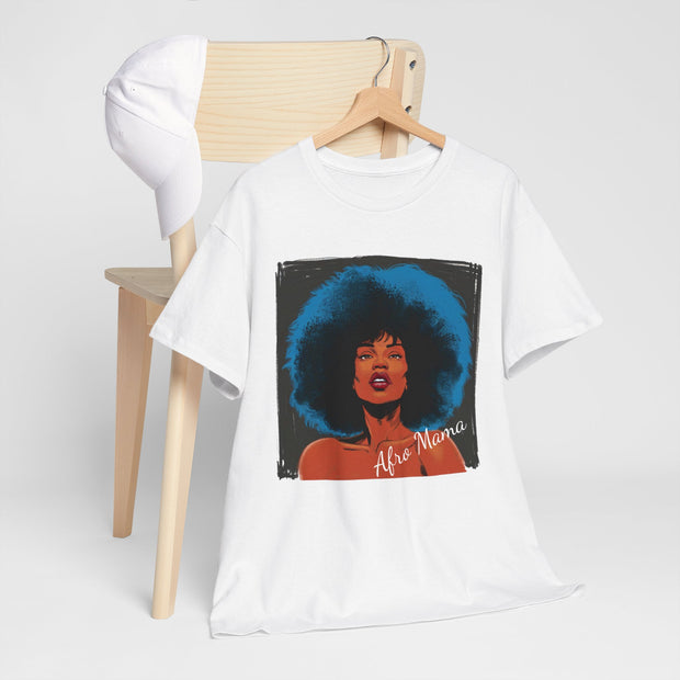 Afro Mama Unisex Heavy Cotton Tee - Unique & Bold - Under the Stars Babe