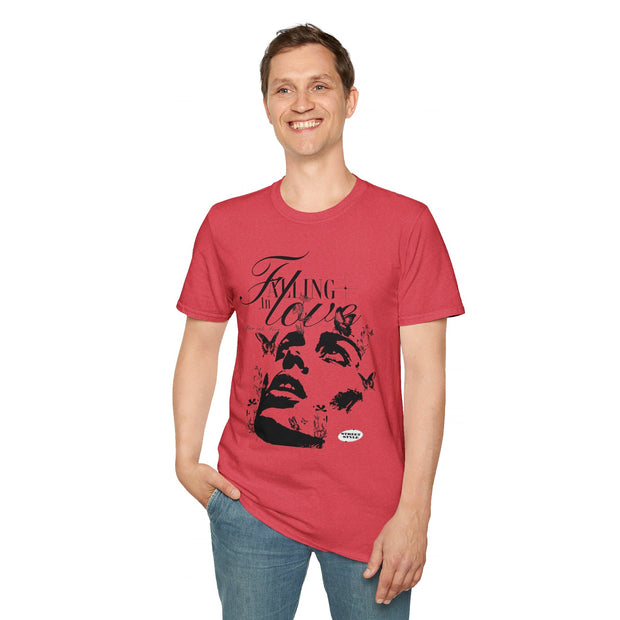 Falling in Love Unisex Softstyle T-Shirt - Romantic & Soft - Under the Stars Babe