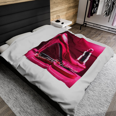 Beauty is Within Velveteen Plush Blanket - Elegant & Cozy - Under the Stars Babe