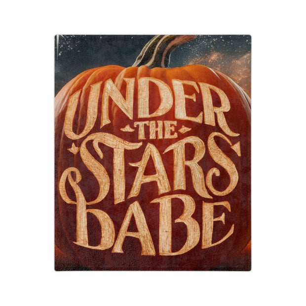 Pumpkin Velveteen Microfiber Blanket - Soft & Cozy - Under the Stars Babe