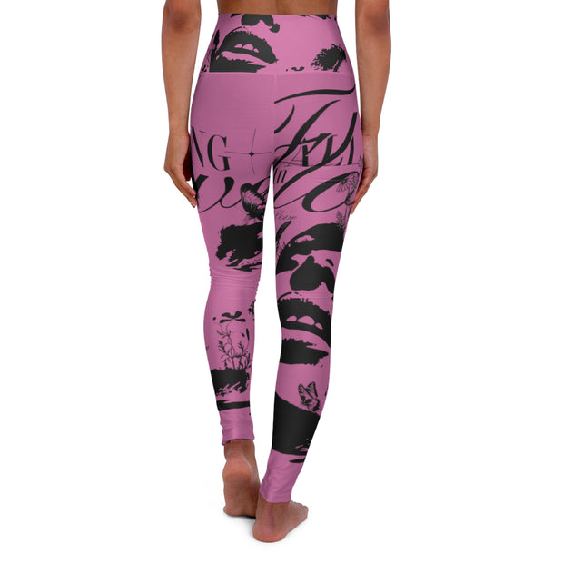 Falling in Love High-Waisted Yoga Leggings - Under the Stars Babe