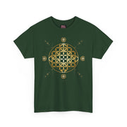 Gold Flower Of Life Unisex Graphic Tee