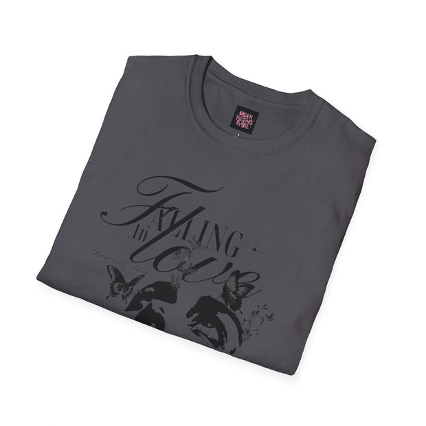 Falling in Love Unisex Softstyle T-Shirt - Romantic & Soft - Under the Stars Babe