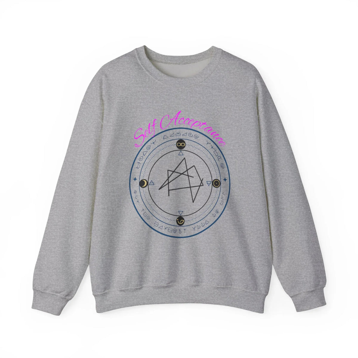 I Choose to Fully Accept Myself Sigil Crewneck Sweatshirt - underthestarsbabe