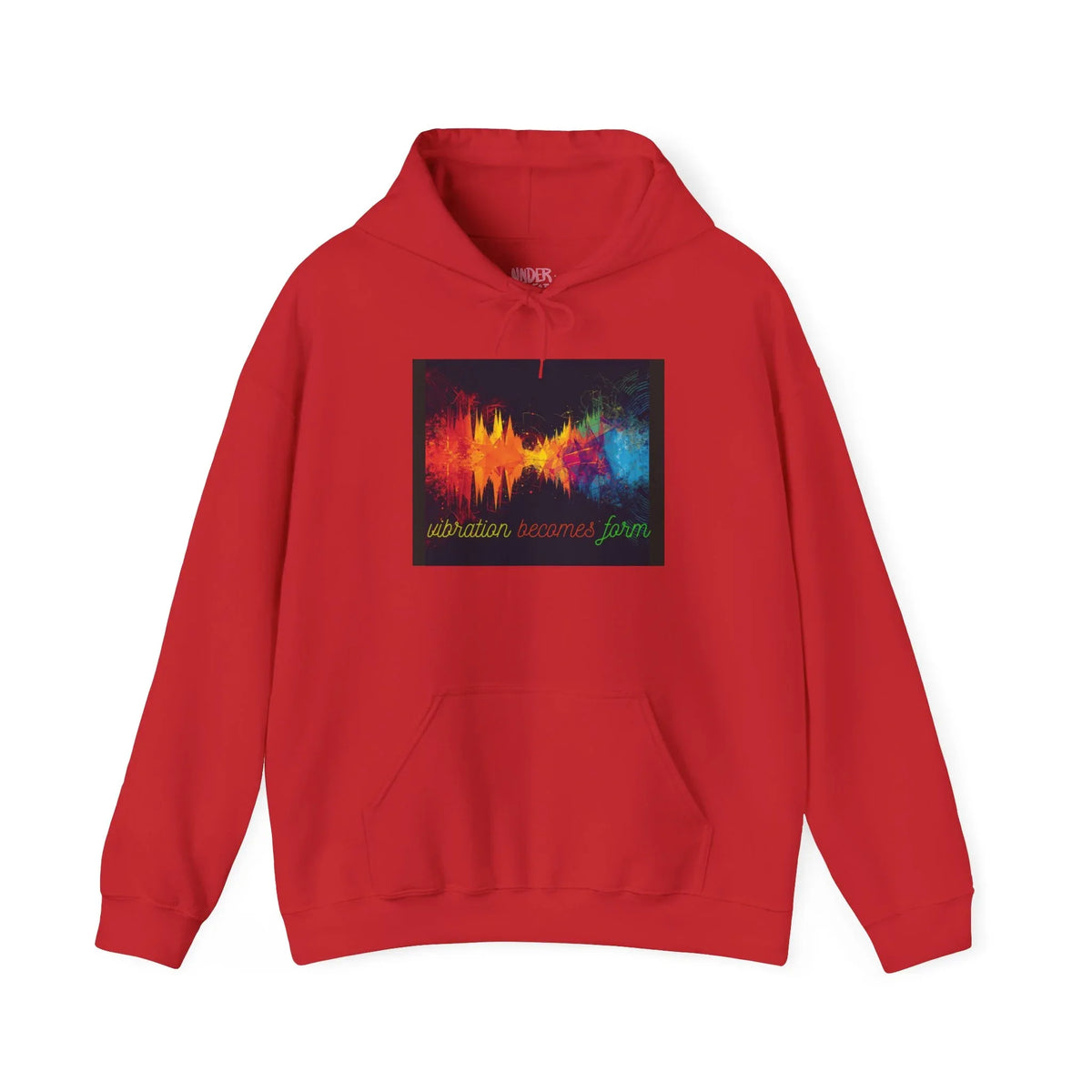 Energy Hoodie — "Vibration Becomes Form" Graphic Hoodie - underthestarsbabe