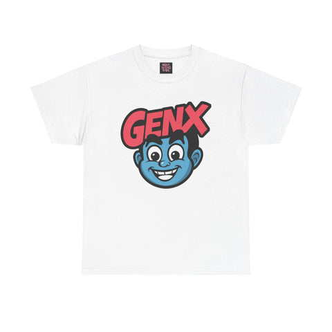 GENX Unisex Heavy Cotton Tee - Retro Style Graphic T-Shirt for Gen Z Enthusiasts