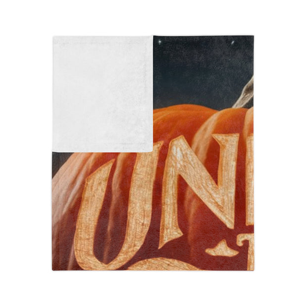 Pumpkin Velveteen Microfiber Blanket - Soft & Cozy - Under the Stars Babe