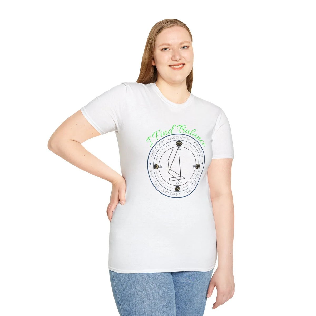 I Find Balance Sigil T-Shirt — Sigil Symbol Graphic Tee Shirt - underthestarsbabe