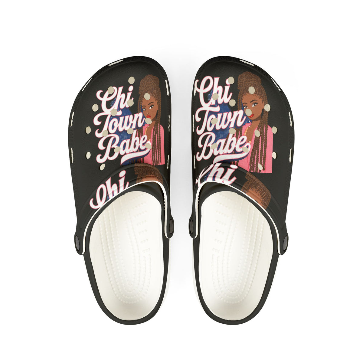 Chi Town Babe EVA Foam Clogs — Printed Comfort Shoes