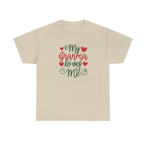 My Granma Loves Me Unisex Cotton Tee - Heartfelt Gift - Under the Stars Babe