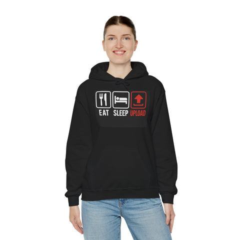 Gamer Eat Sleep Upload Unisex Hoodie Apparel