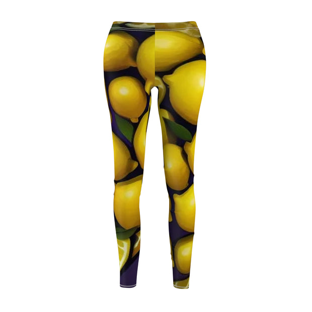 Lemons Women's Casual Leggings - Fresh & Stylish - Under the Stars Babe