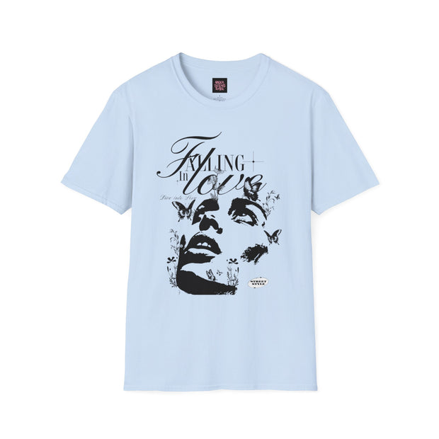 Falling in Love Unisex Softstyle T-Shirt - Romantic & Soft - Under the Stars Babe