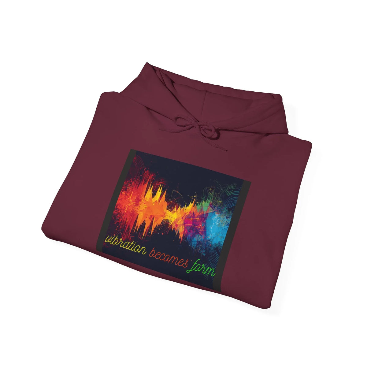Energy Hoodie — "Vibration Becomes Form" Graphic Hoodie - underthestarsbabe