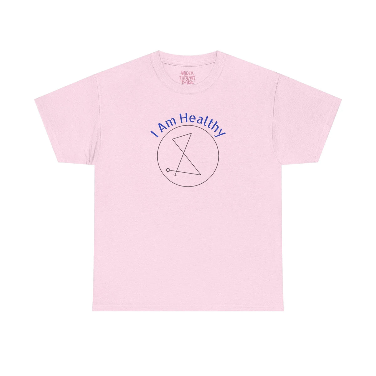 I AM Healthy Sigil Healing T-Shirt — Spiritual Wellness Tee - underthestarsbabe