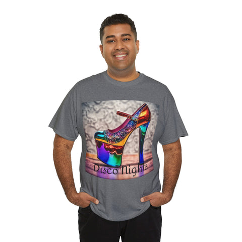 Disco Nights Unisex Heavy Cotton Tee - Retro Vibes - Under the Stars Babe