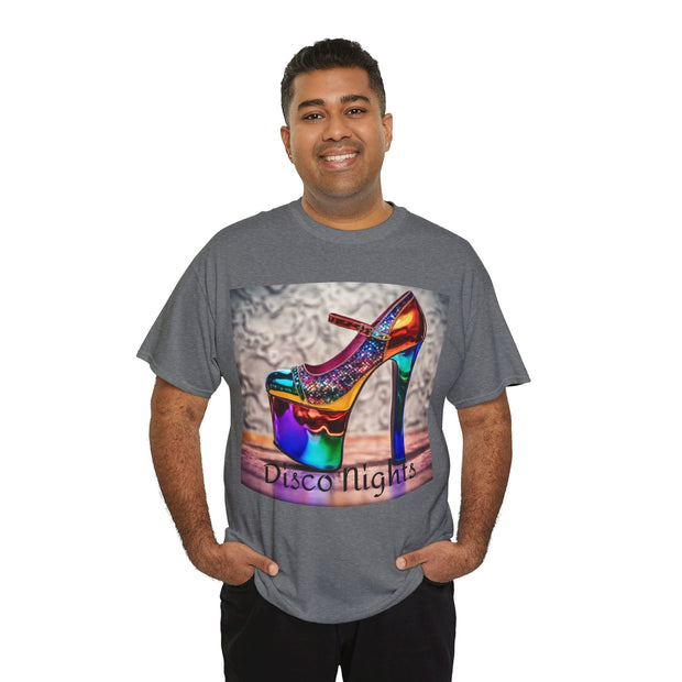 Disco Nights Unisex Heavy Cotton Tee - Retro Vibes - Under the Stars Babe