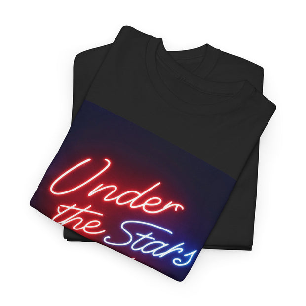 Neon Under the Stars Babe Heavy Cotton Tee - Bold & Trendy