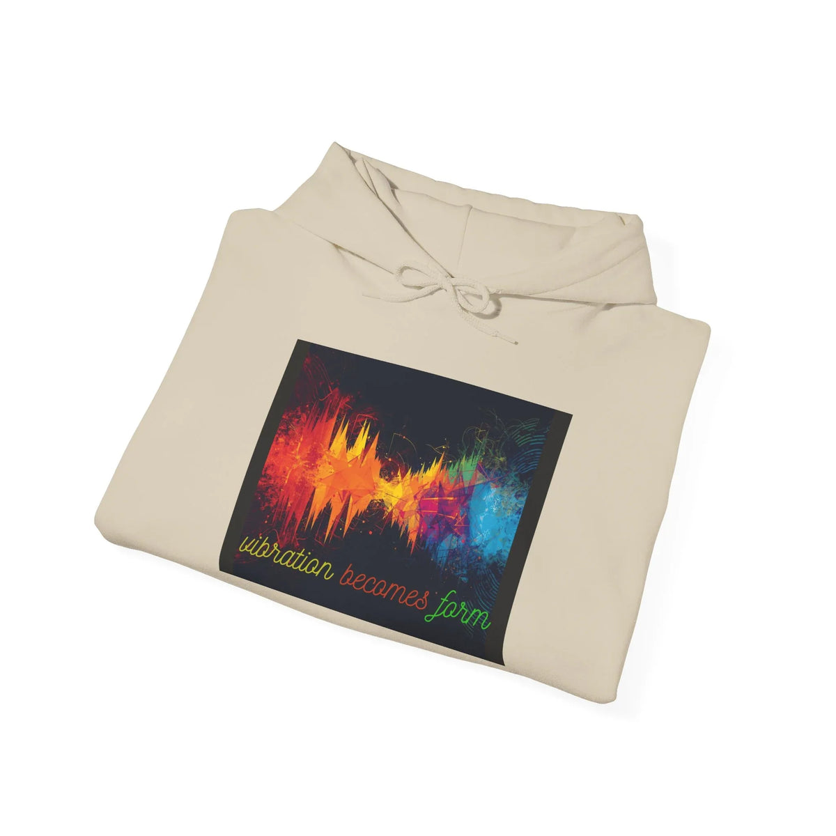 Energy Hoodie — "Vibration Becomes Form" Graphic Hoodie - underthestarsbabe