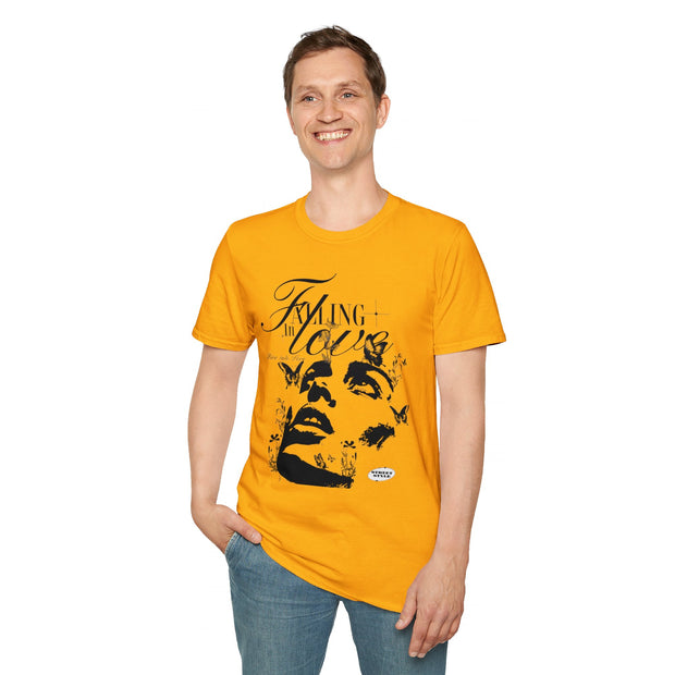 Falling in Love Unisex Softstyle T-Shirt - Romantic & Soft - Under the Stars Babe