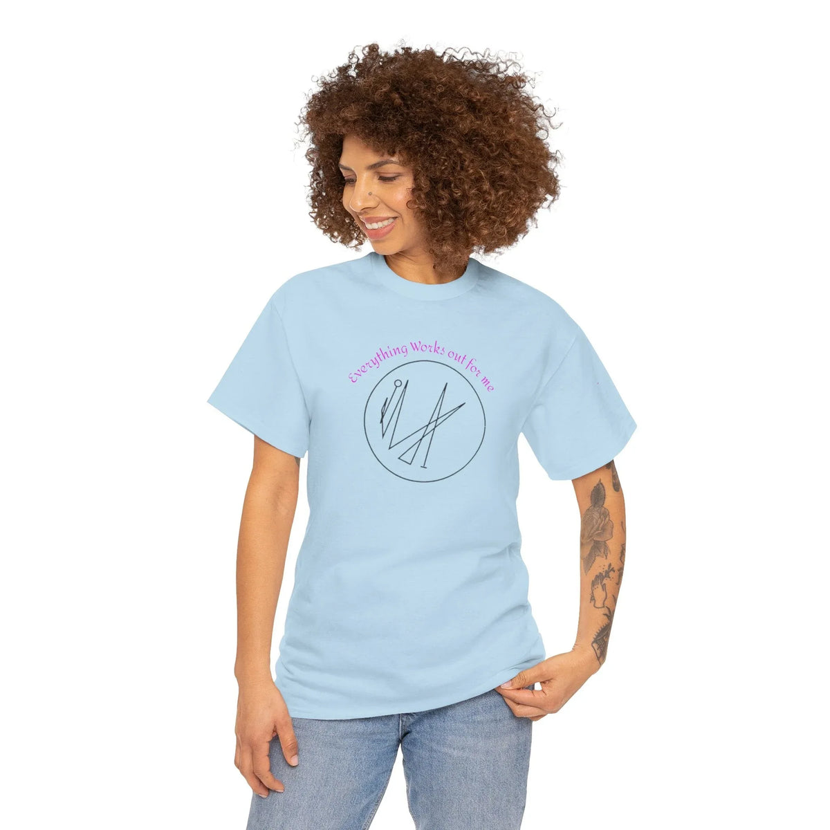 Everything Works Out For Me Sigil Energy Tee - underthestarsbabe
