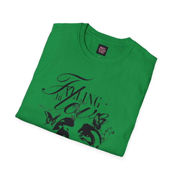 Falling in Love Unisex Softstyle T-Shirt - Romantic & Soft - Under the Stars Babe