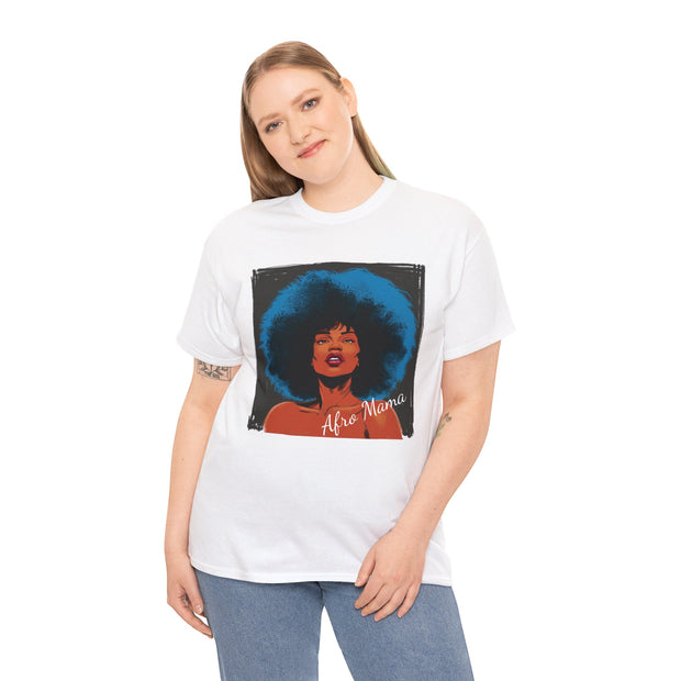 Afro Mama Unisex Heavy Cotton Tee - Unique & Bold - Under the Stars Babe