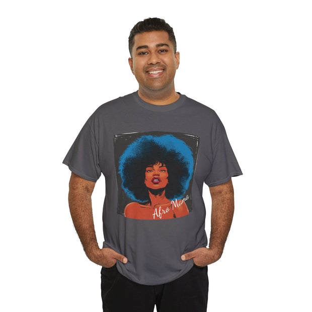 Afro Mama Unisex Heavy Cotton Tee - Unique & Bold - Under the Stars Babe