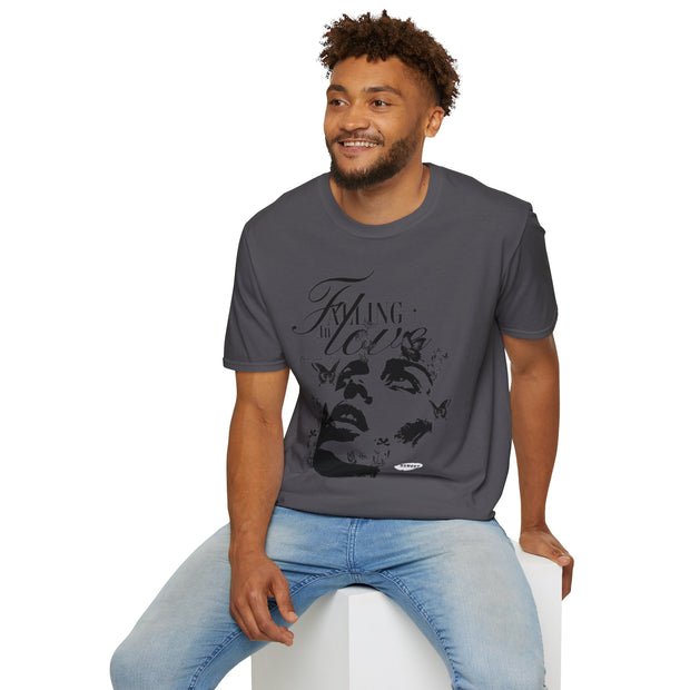 Falling in Love Unisex Softstyle T-Shirt - Romantic & Soft - Under the Stars Babe