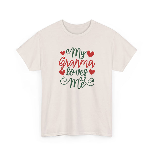 My Granma Loves Me Unisex Cotton Tee - Heartfelt Gift - Under the Stars Babe