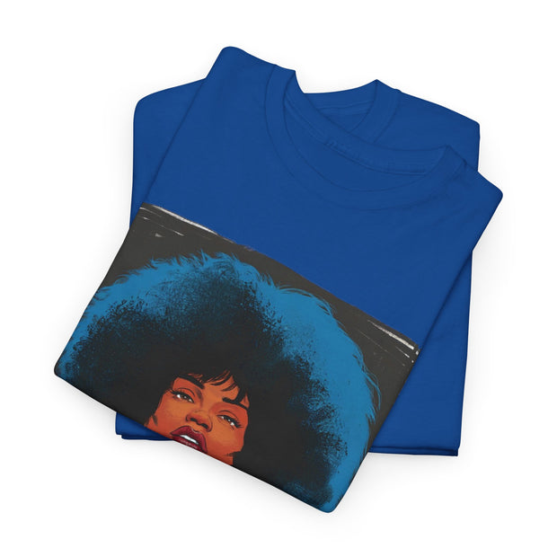 Afro Mama Unisex Heavy Cotton Tee - Unique & Bold - Under the Stars Babe