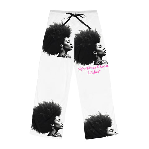 Afro Kisses & Cocoa Wishes Women's Pajama Pants - Relaxation Sleepwear Cozy Loungewear