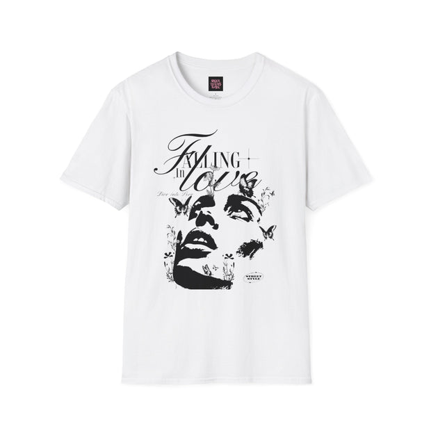 Falling in Love Unisex Softstyle T-Shirt - Romantic & Soft - Under the Stars Babe