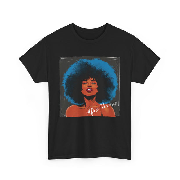 Afro Mama Unisex Heavy Cotton Tee - Unique & Bold - Under the Stars Babe