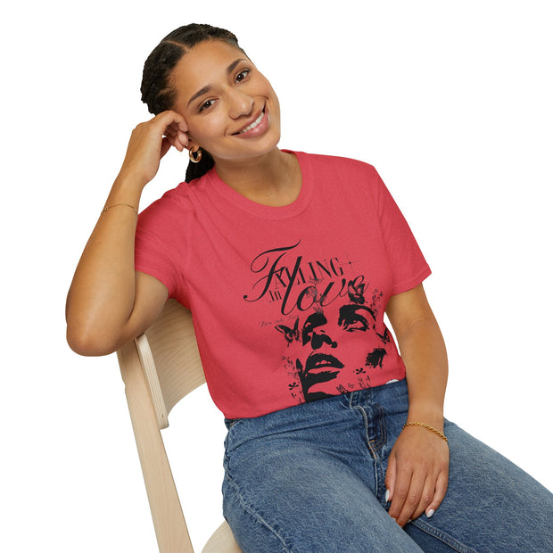 Falling in Love Unisex Softstyle T-Shirt - Romantic & Soft - Under the Stars Babe