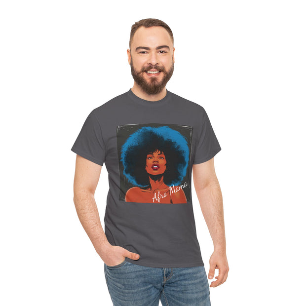 Afro Mama Unisex Heavy Cotton Tee - Unique & Bold - Under the Stars Babe
