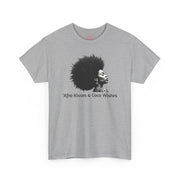 Afro Kisses & Cocoa Wishes Tee | Unisex Heavy Cotton T-Shirt for Black History Month, Celebrations, Diversity, Gift for Her