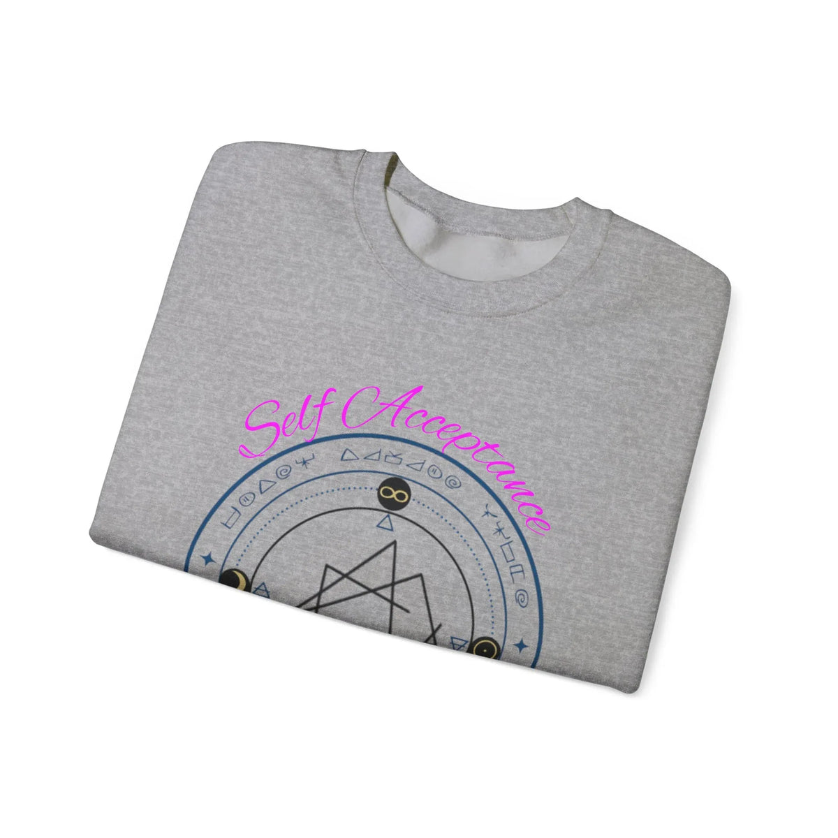I Choose to Fully Accept Myself Sigil Crewneck Sweatshirt - underthestarsbabe