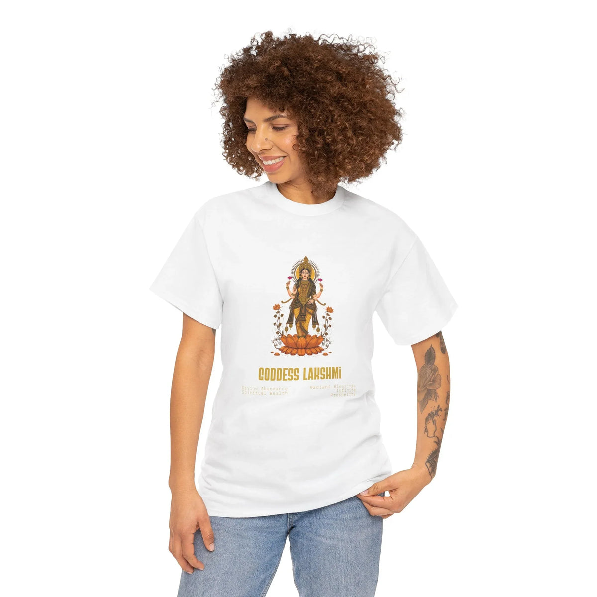 Goddess Lakshmi Abundance & Blessings Tee - underthestarsbabe