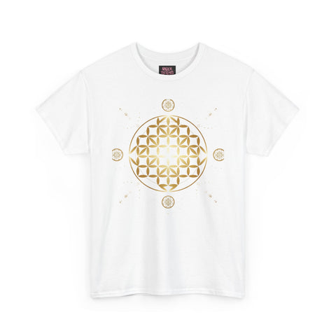 Gold Flower Of Life Unisex Graphic Tee