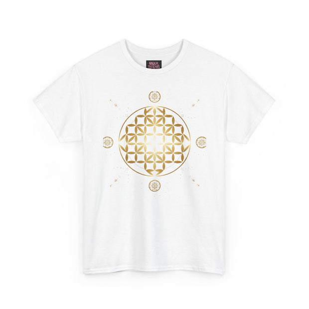 Gold Flower Of Life Unisex Graphic Tee